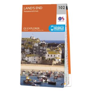 Map OS 102 - 'Lands End, Penzance St Ives'